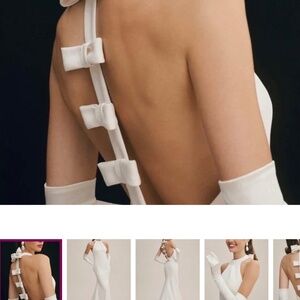 Viktor & Rolf for BHLDN Maisie High-Neck Bow-Back Wedding Gown